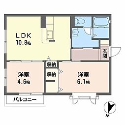 間取図画像 2LDK