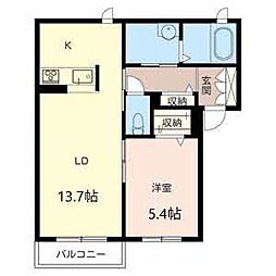 間取図画像 1LDK