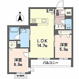 間取図画像 2LDK