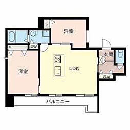 セントヒルズ宝持 2LDKの間取図画像