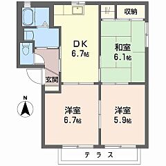 物件の間取り