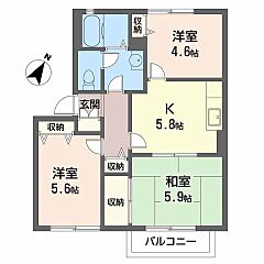 物件の間取り