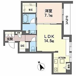 Ｓｈａ　Ｍａｉｓｏｎ　Ｇｒａｎｄｅ 1階1LDKの間取り