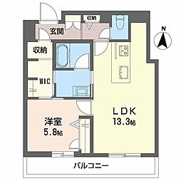和の社 江坂 1LDKの間取図画像