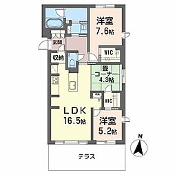 間取図画像 2LDK