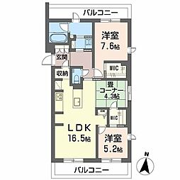 間取図画像 2LDK