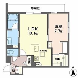 イーイーベース07 1LDKの間取図画像