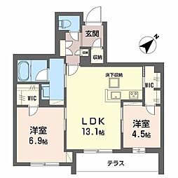 シャーメゾン ペイ ドゥ レーヴ 2LDKの間取図画像