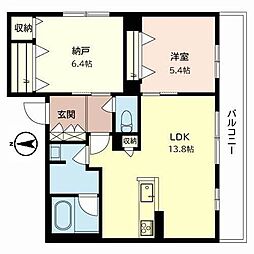 シャーメゾンセレーノ 1SLDKの間取図画像