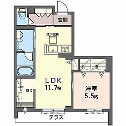 間取図画像 1LDK