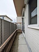 開放感のあるバルコニーです。