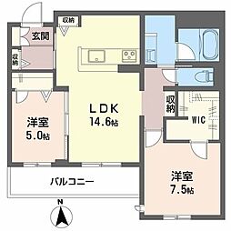 間取図画像 2LDK
