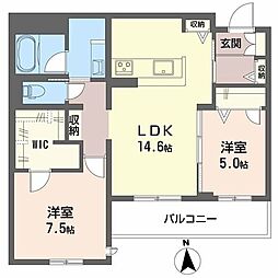 間取図画像 2LDK