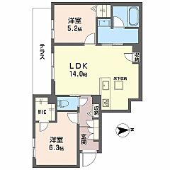 物件の間取り