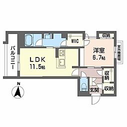 ラパネージュ 1LDKの間取図画像