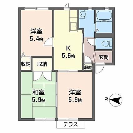 ルネ熊取_間取り_0