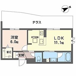 神戸市垂水区東垂水2丁目アパート 1LDKの間取図画像