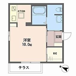 ブルーメゾン2 ワンルームの間取図画像