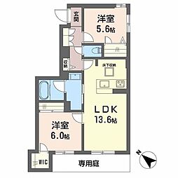 シャーメゾン小久保 一部みらいエコ対象物件 2LDKの間取図画像