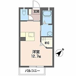 MASTCOURTのと川 ワンルームの間取図画像
