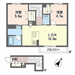 間取図画像 2LDK