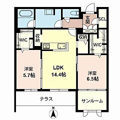 物件の間取り