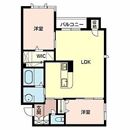 ガーデンヴィラスイート 2LDKの間取図画像