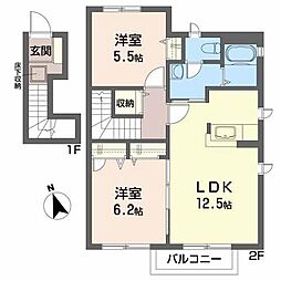 🉐敷金礼金0円！🉐コーポ大門Ｂ