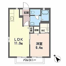 間取図画像 1LDK