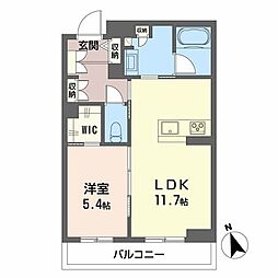 サンシャインSTN 1LDKの間取図画像