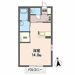 メゾン・ジュアン ワンルームの間取図画像