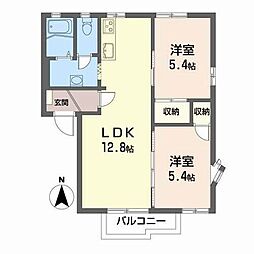 間取図画像 2LDK