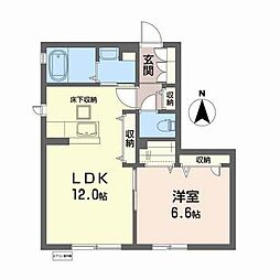 ソレイユ福住 1LDKの間取図画像
