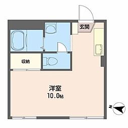 ハイムM・S ワンルームの間取図画像