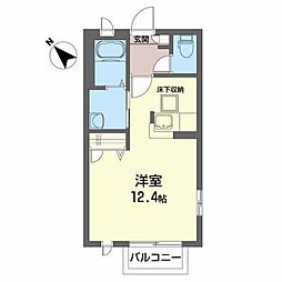 イースト・3 ワンルームの間取図画像