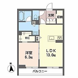 間取図画像 1LDK
