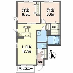 サンパティーク椌木A 1階