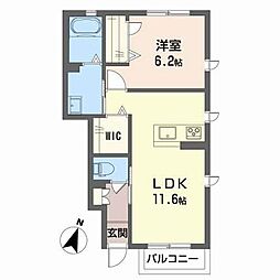 テイクハウス 1LDKの間取図画像