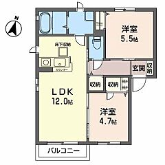 物件の間取り