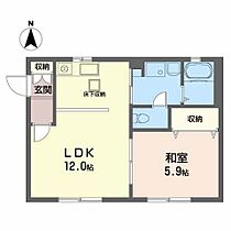 ルミエールコートIV 101 ｜ 宮城県仙台市太白区東大野田1-2（賃貸アパート1LDK・1階・41.20㎡） その2