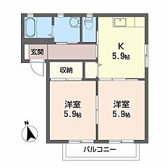 物件の間取り