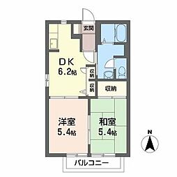 セフィラ310 2DKの間取図画像