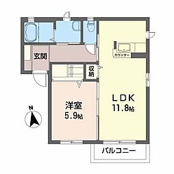 間取図画像 1LDK