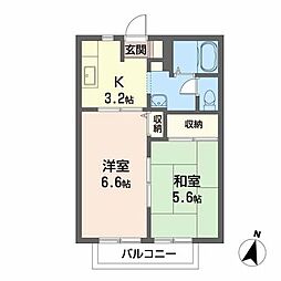 エミネンス 2Kの間取図画像