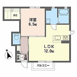 レフィシア2 1LDKの間取図画像