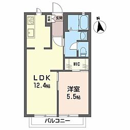ディアス田園調布3 1LDKの間取図画像