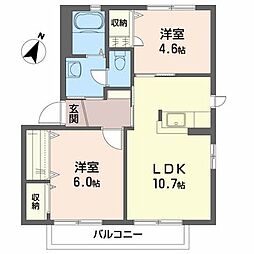 PHOENIXE 2LDKの間取図画像