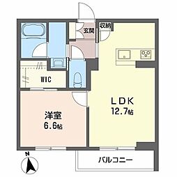 ルナファータ 1LDKの間取図画像