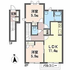 物件の間取り