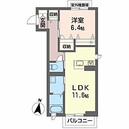 BEREOST 1LDKの間取図画像